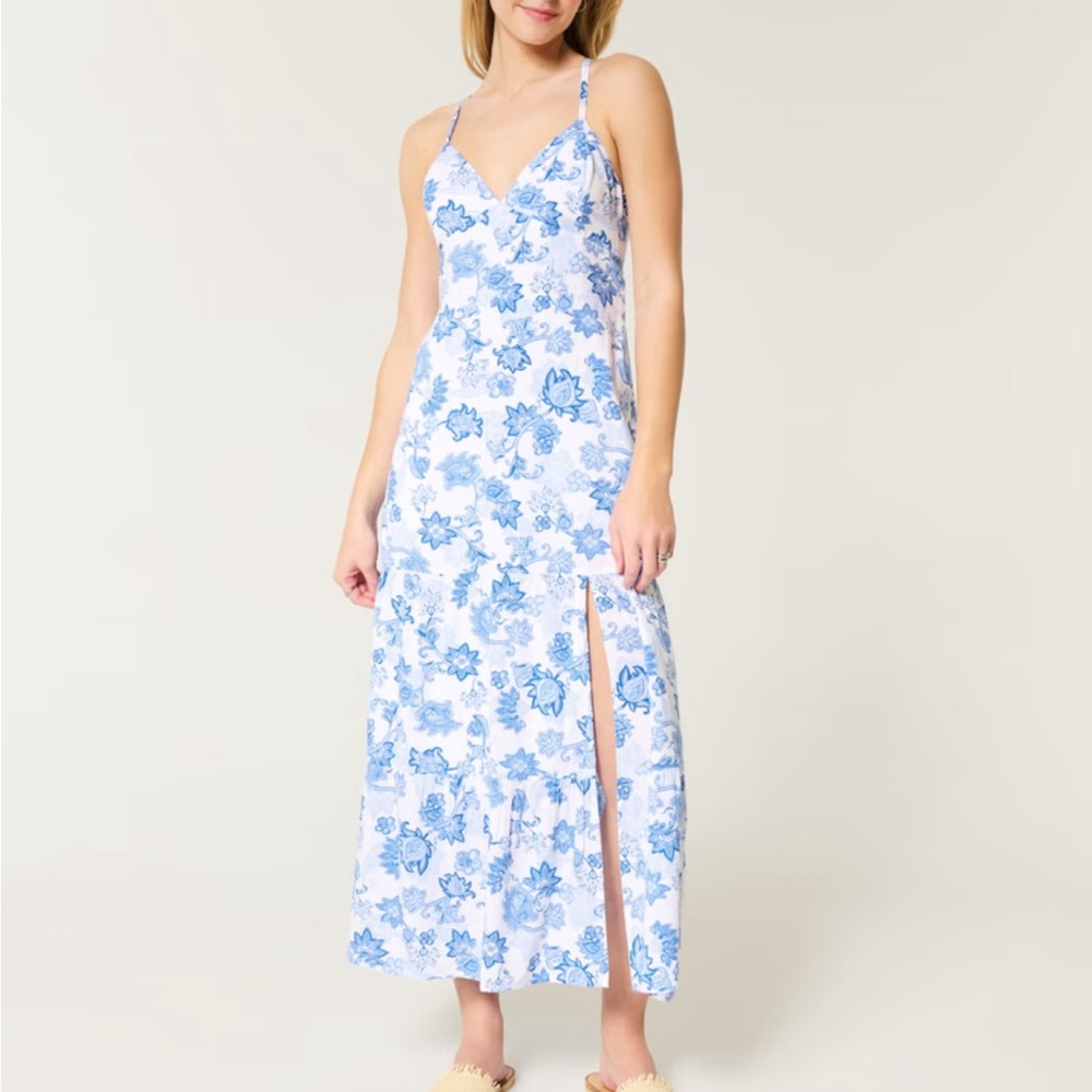 Hollister Open Back Maxi Dress